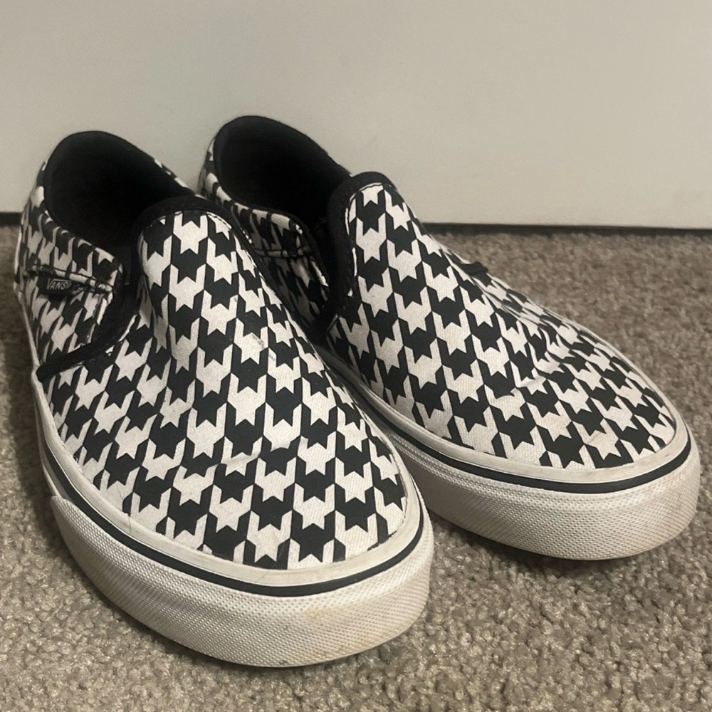 Vans Houndstooth Slip On Sneakers Women's Size 7